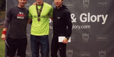 Mud Guts & Glory May 2016 podium